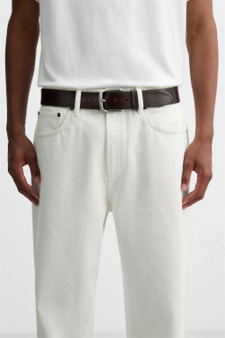 ZARA ШИРОКИЙ КОЖАНЫЙ РЕМЕНЬ, ТЕМНО-КОРИЧНЕВЫЙ