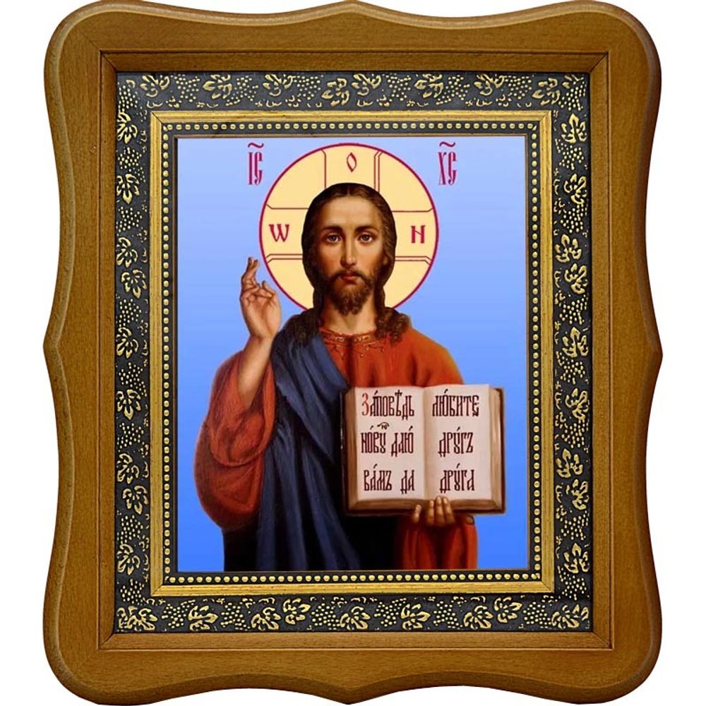 Иисус Христос Спаситель. Икона на холсте.