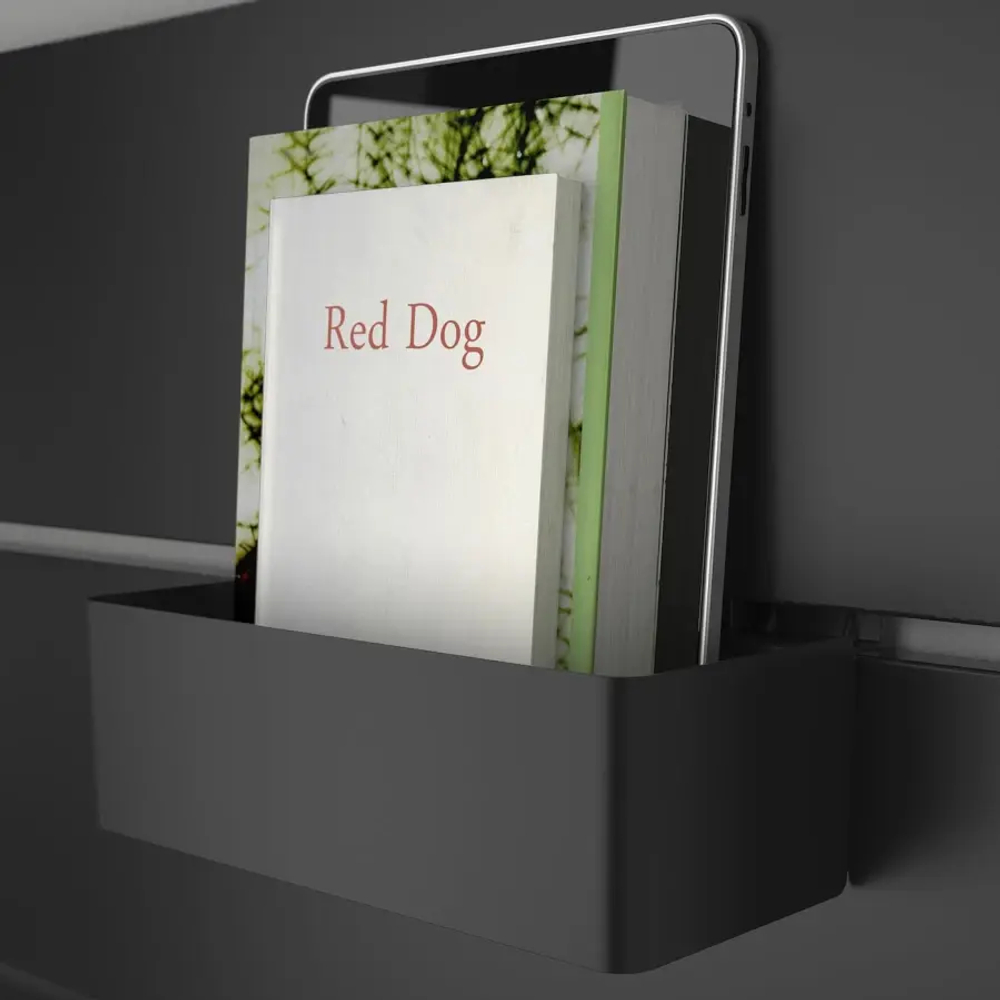 Каркас кровати с ящиком для хранения - IKEA NORDLI, 200х140 см, черный, НОРДЛИ ИКЕА