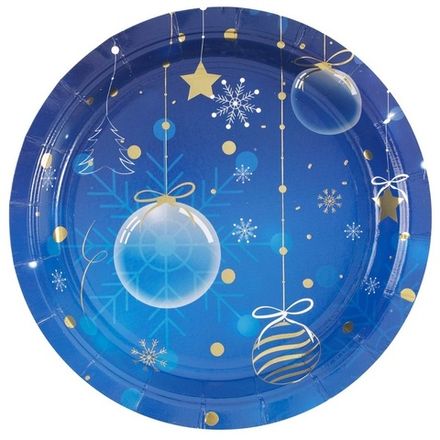 Тарелки "Сапфировая зима" 17 см