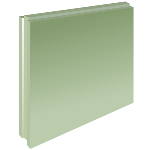 Пазо-гребневая плита влагостойкая (полнотелая) 667*500*80 Волма