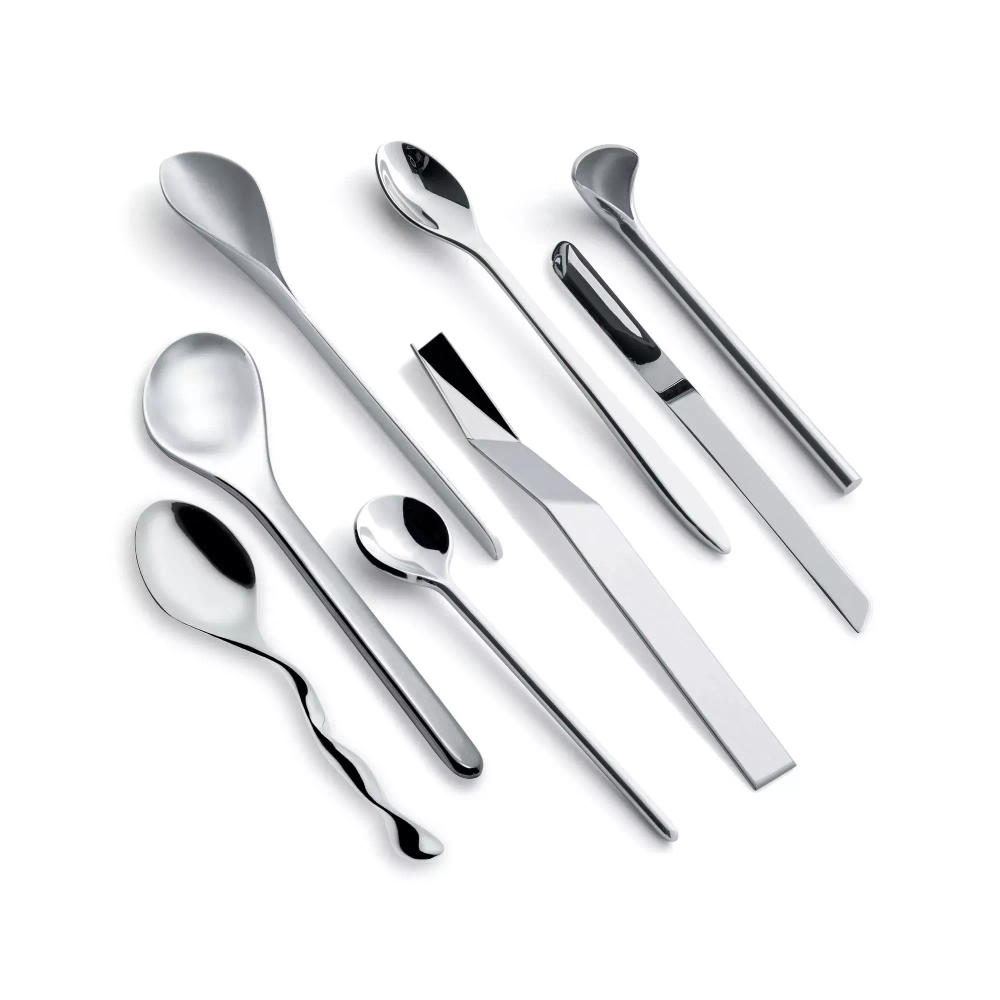 Alessi - Набор из 8 кофейных ложек. / артикул   MSPOONSET  / GTIN 8003299311965