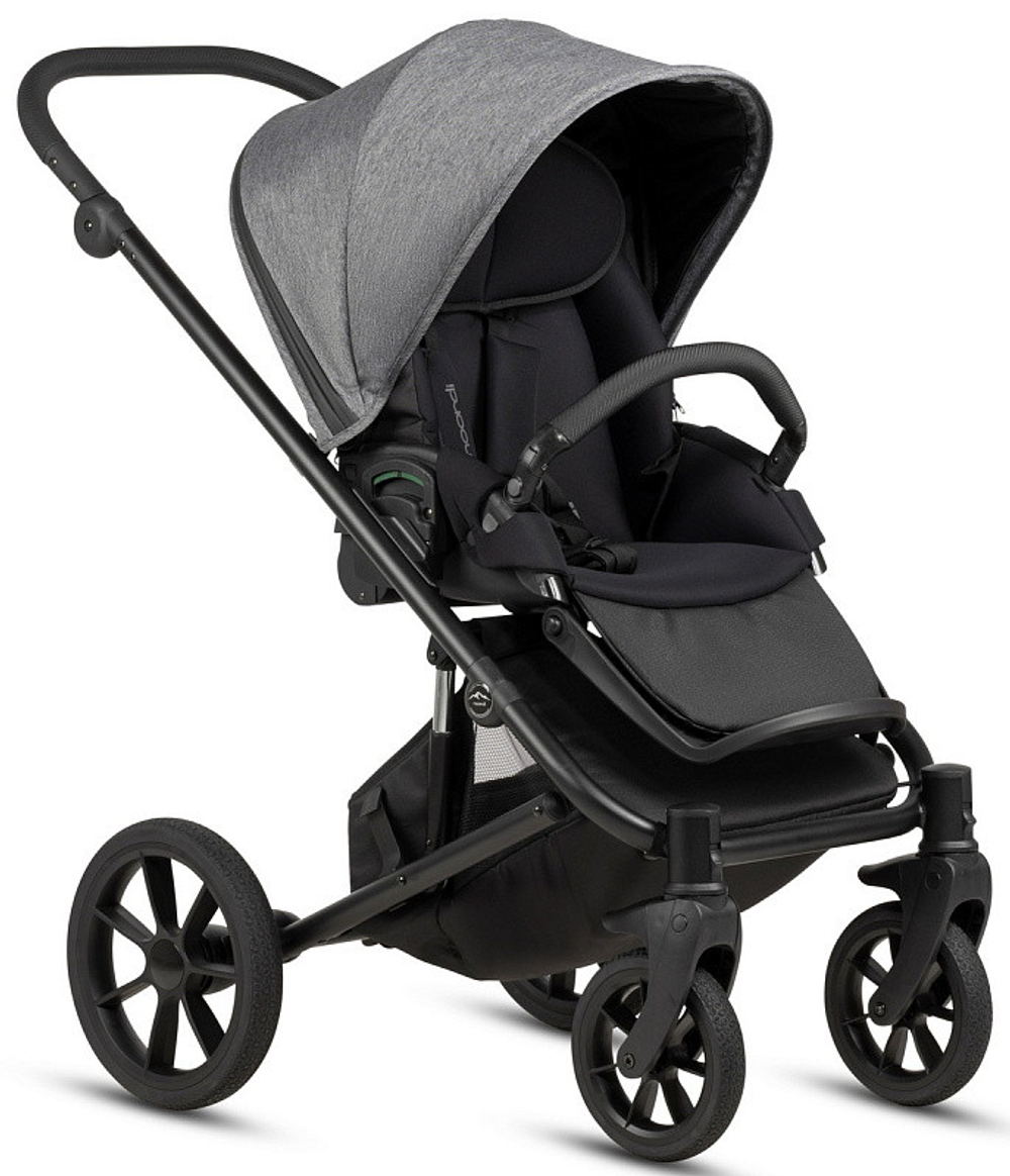 Детская коляска Noordi Aqua V2 4 в 1 с автокреслом Terra Black и базой 1482633 Dark Grey