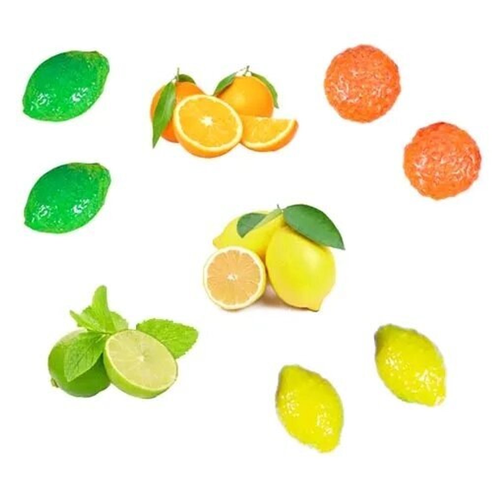 Фигурная жевательная резинка "Цитрусы" 23 мм 1000 штук (4,27 р/шт.)