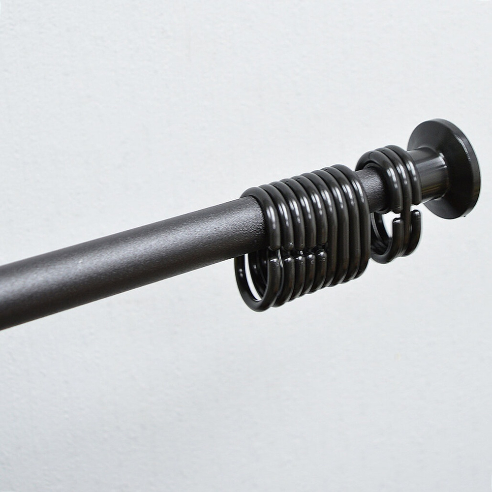 Карниз для ванной черный матовый