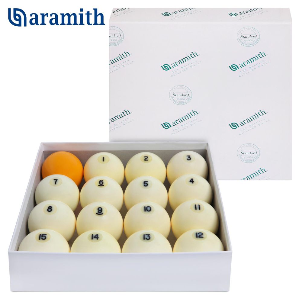 Шары Aramith Standard Pyramid ø60,3мм желтый биток
