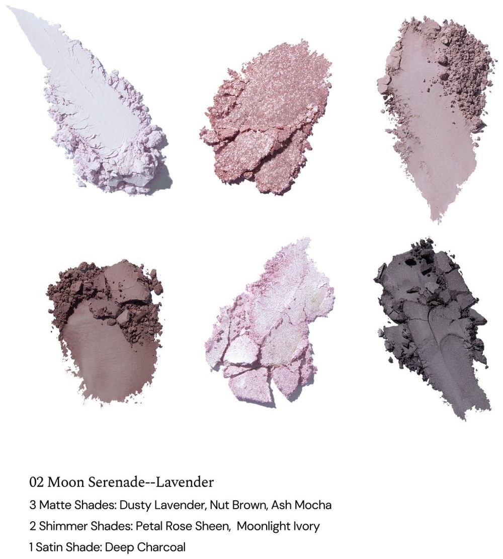 Палетка теней Flower Knows Bunny Garden 6-Color Makeup Palette - 02 Moon Serenade