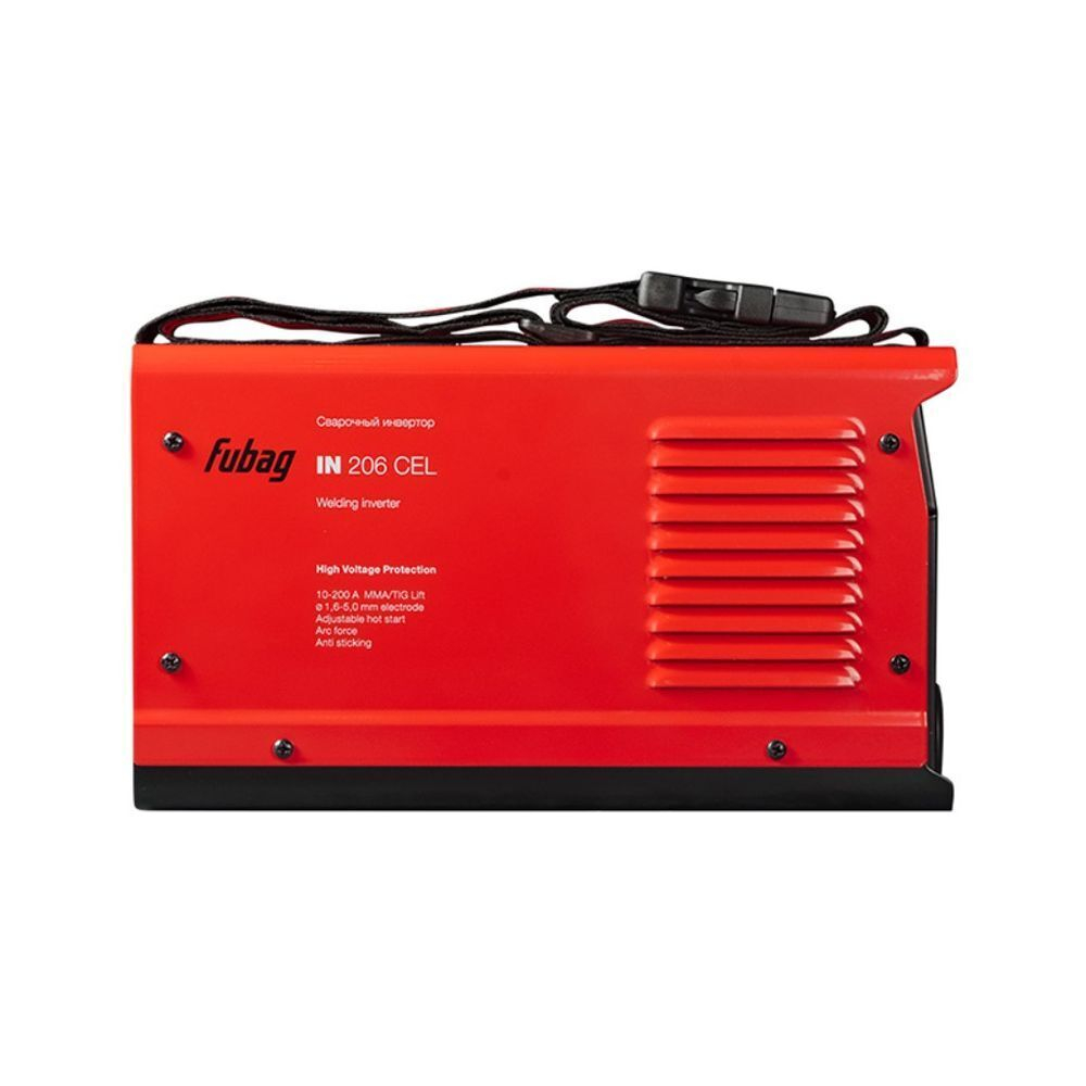 Сварочный аппарат инверт, Fubag, IN 206 CEL, 6.8 кВт, 200 А, электрод
