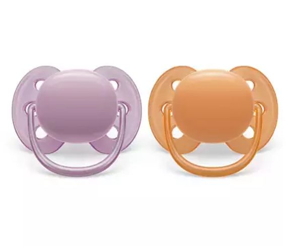 Əmzik\ ultrasoft soother, 6-18m, neutral girl, 2-pack