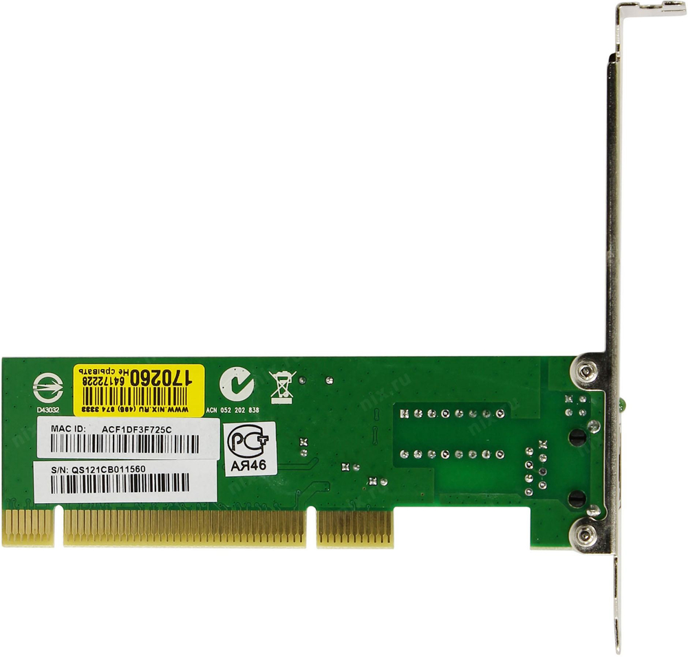 Сетевая карта D-Link <DFE-520TX> (OEM) Карта PCI 100Mbps