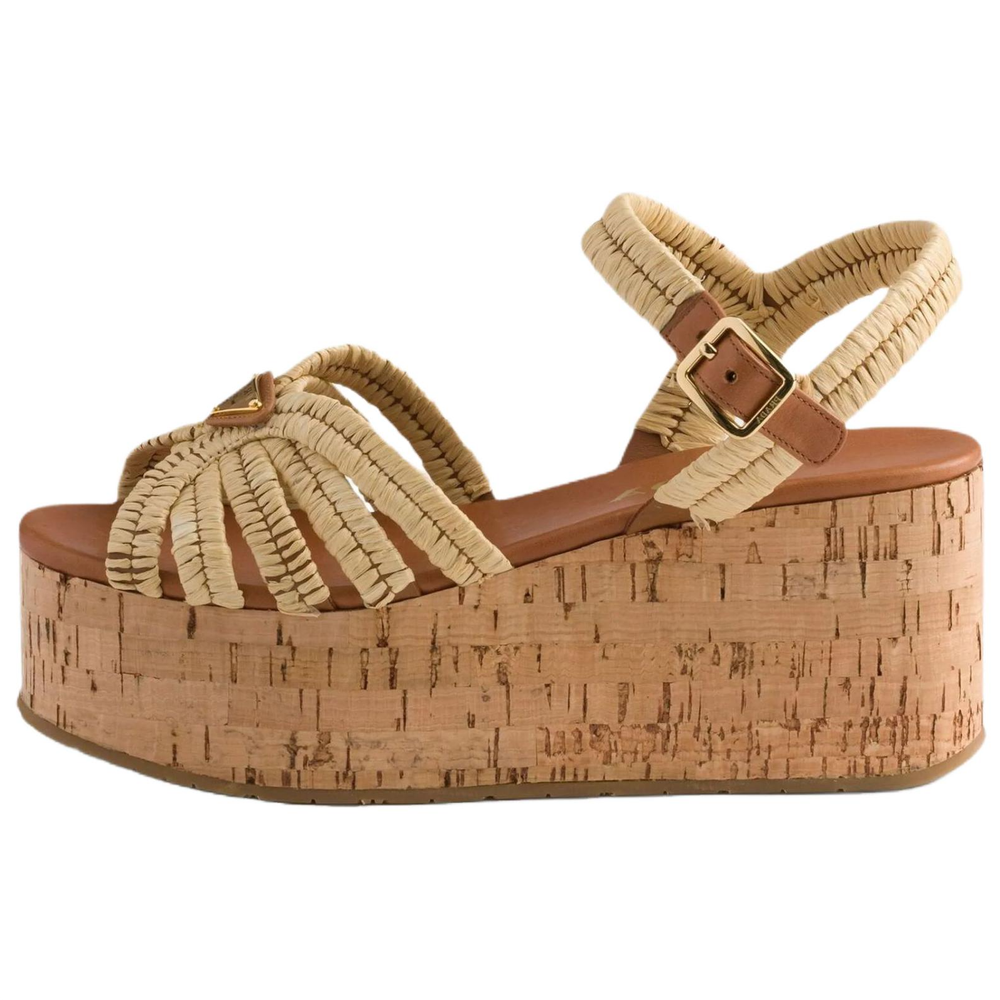 PRADA One Strap Sandals Women"s Beige