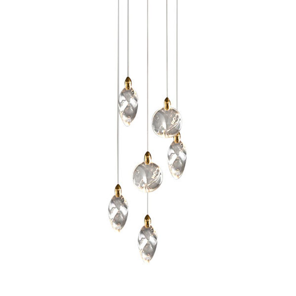 Подвесной светильник MT9176-6H titanium gold