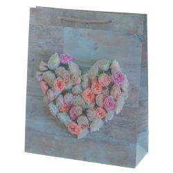 GAEM Пакет подарочный (бумага 210г/м2, блок микс 12шт), L26 W10 H32 см, 4в.