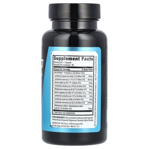 JYM Supplement Science, Probio, пробиотик для повышения эффективности, 30 млрд КОЕ, 30 вегетарианских капсул