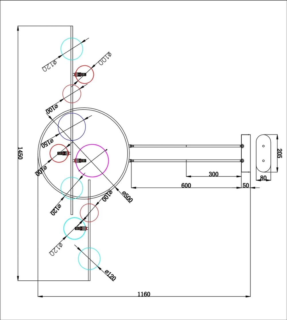 Люстра на штанге Arte Lamp SATURN A7790SP-75WH