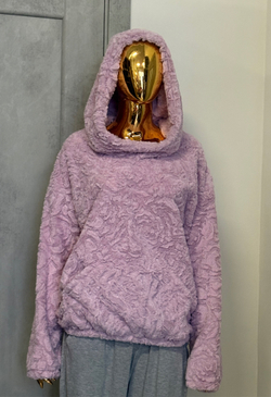Худи /эко мех / лиловый