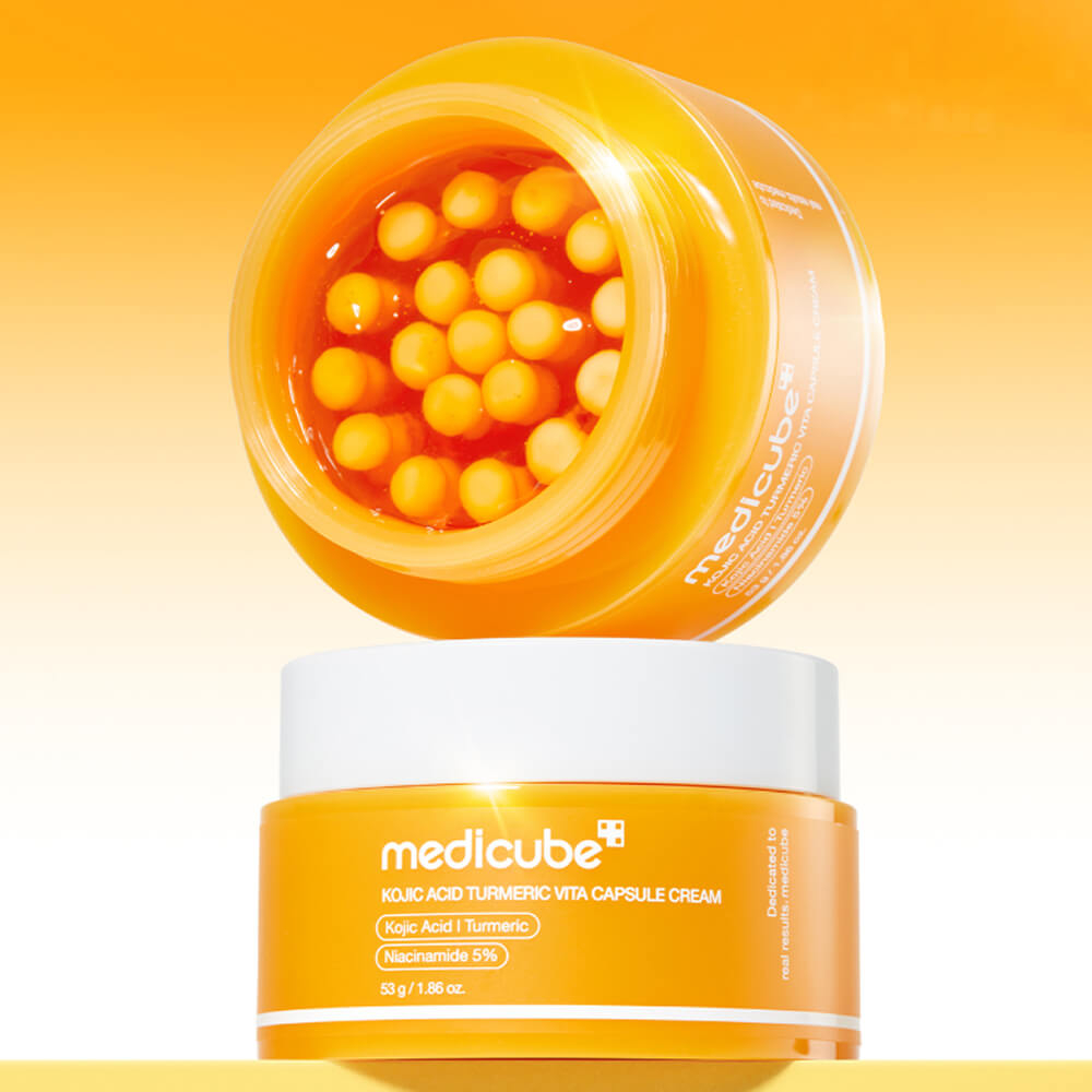 Medicube Kojic Acid Turmeric Vita Capsule Cream капсульный крем с койевой кислотой против пигментации