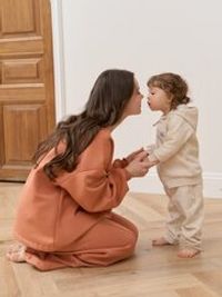 Костюм с толстовкой "Ванильный пудинг" утепленный 0+