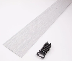 Порог алюминиевый прямой Дуб серый 100мм х 0,9м