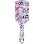 Расческа массажная прямоугольная форма «КОЛЛЕКЦИЯ ИМАНИ - ЭЛАНТРО», микс 4 дизайна, 24*7,5см (PVC упаковка)