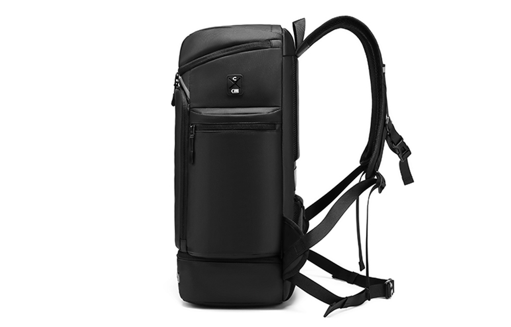 OUTWALK Oxford Carry on Bag Backpack Regular Men"s Black