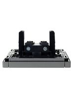 FORTE&PIANO Розетка 1-местная без заземления с защитными шторками винтовое крепление 10А FP517 сталь IEK