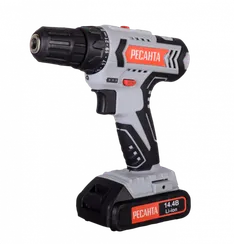 Аккумуляторный дрель-шуруповерт "РЕСАНТА" ДА-14-2Л
