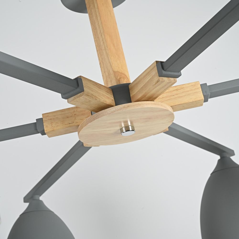 Потолочная Люстра Noa 6 Gray By Imperiumloft