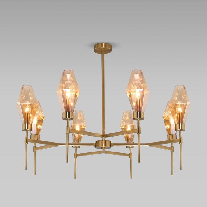 Потолочная люстра Eurosvet Prism 60143/8 латунь