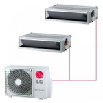 Мульти сплит-система LG канальная на 2 комнаты (50+50 кв.м.)