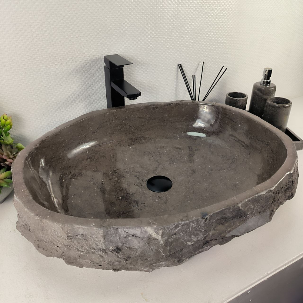 Раковина из мрамора Erozy Grey EM-65031 64*50*15 0890