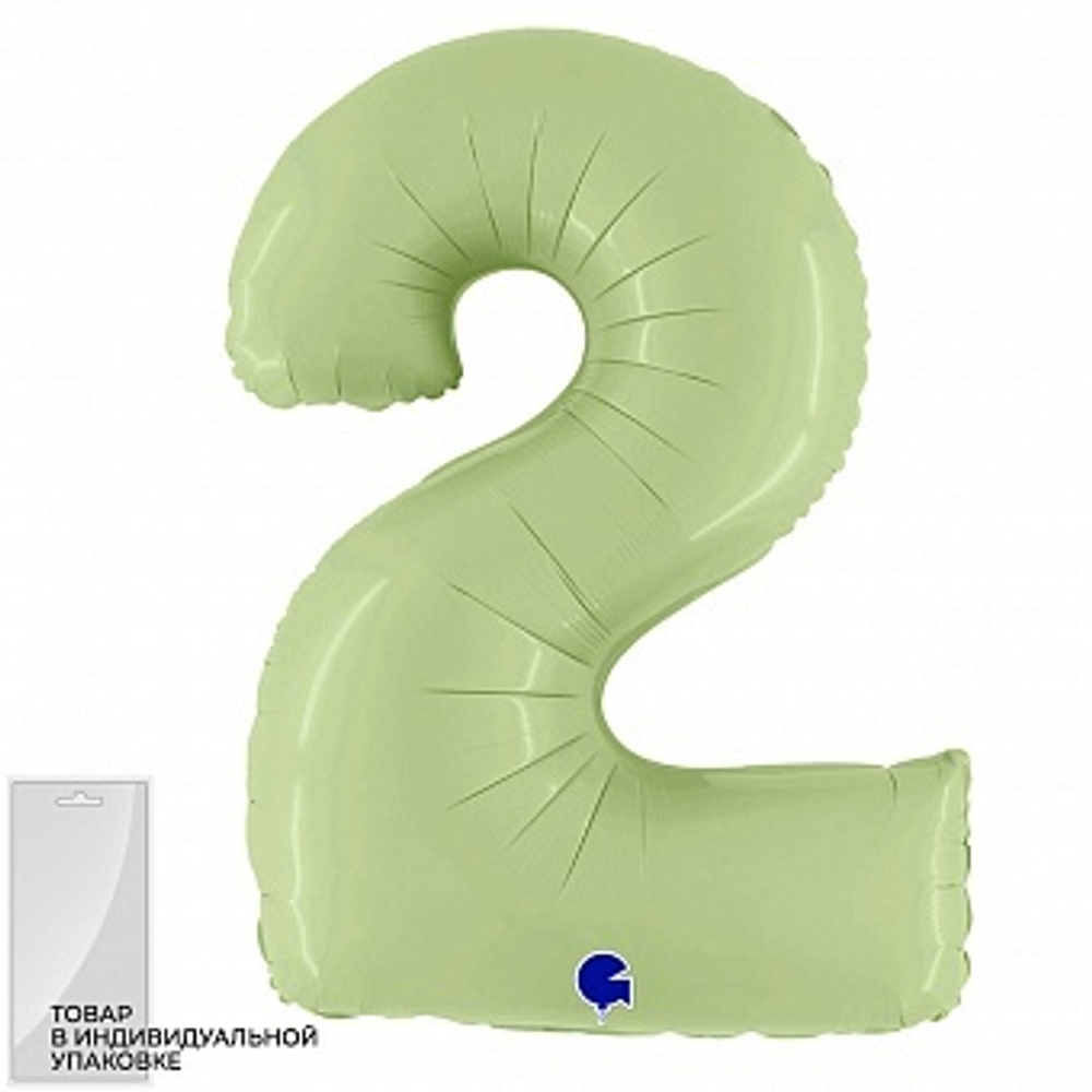 Г ЦИФРА 2  40" Сатин Оливка