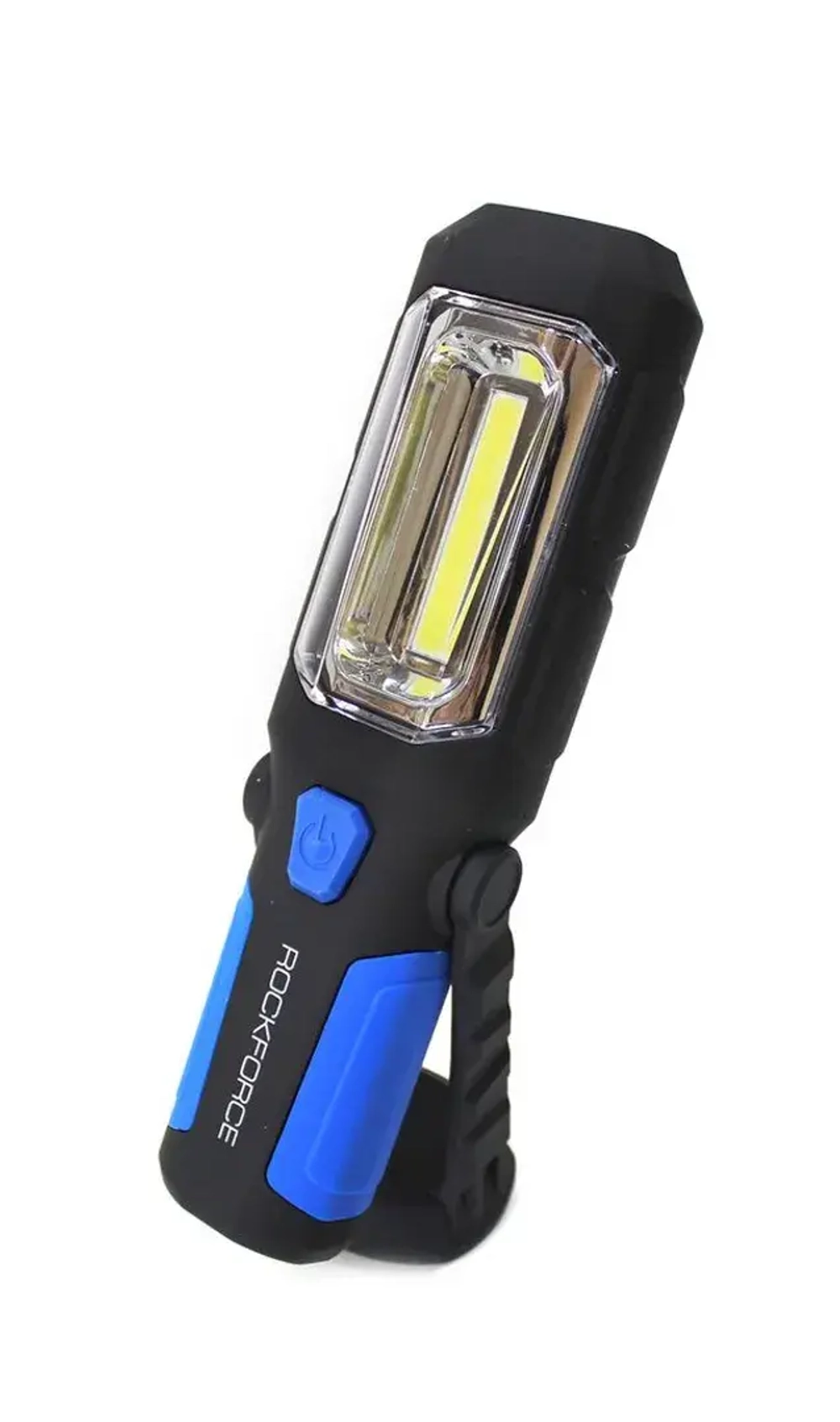 Лампа светодиодная аккумуляторная(4W COB+1W,2 магнита,крючок,180гр.,250Lm,1200mAh,USB провод,время раб.5ч,время заряд.3ч) RockForce##Rock FORCE RF-L02