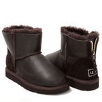 Угги Mini Zip Metallic Chocolate