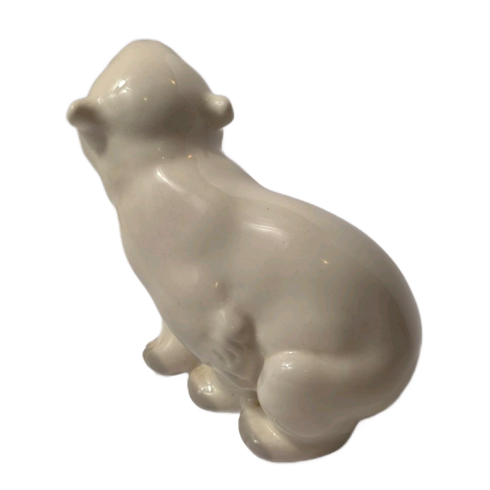 Фарфоровая статуэтка "Белый медведь" (ЛФЗ), 1970-1986 гг.