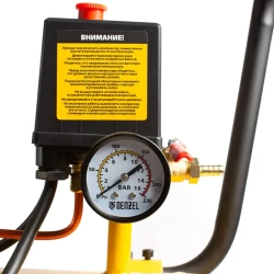 DENZEL BCV2300/100 компрессор воздушный 2.3 квт, ременный привод, 100 литров, 440 л/мин 58111