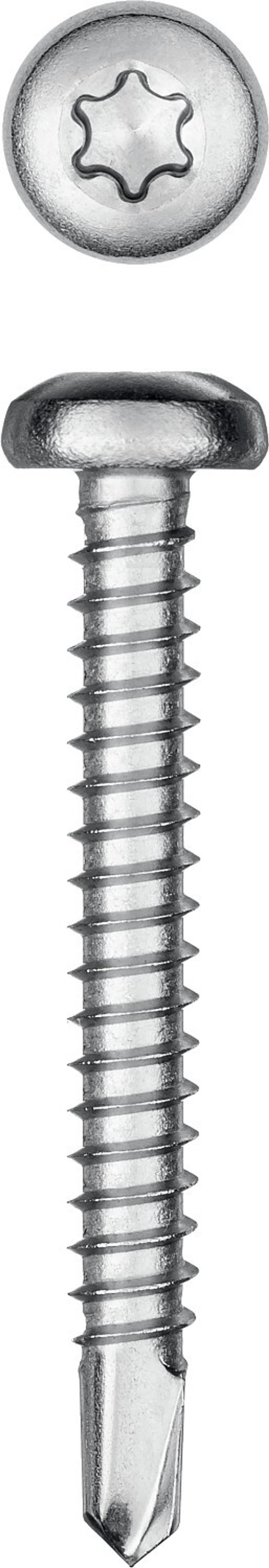Нержавеющие саморезы DS-P с полукруглой головкой, 38 х 4.8 мм, 200 шт, KRAFTOOL
