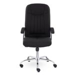 Кресло офисное "Бостон", CH-277, хром, ткань, черный (М-16)