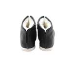 Neiliansheng Top Grain Cow Leather Casual Shoes Men"s Black