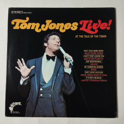Винтажная виниловая пластинка LP Tom Jones Live At The Talk Of The Town (USA 1967)