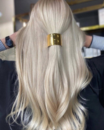 Balmain Hair Couture Заколка-клип круглая цвет золотой Limited Edition Clip Large FW21