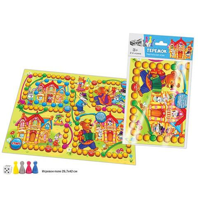 Игра-ходилка "Теремок" в пакете А3 (Р.с.)