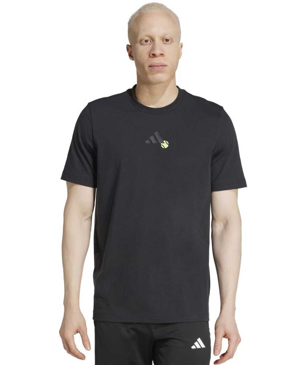 Мужская теннисная футболка Adidas Tennis JEU Graphic - черный