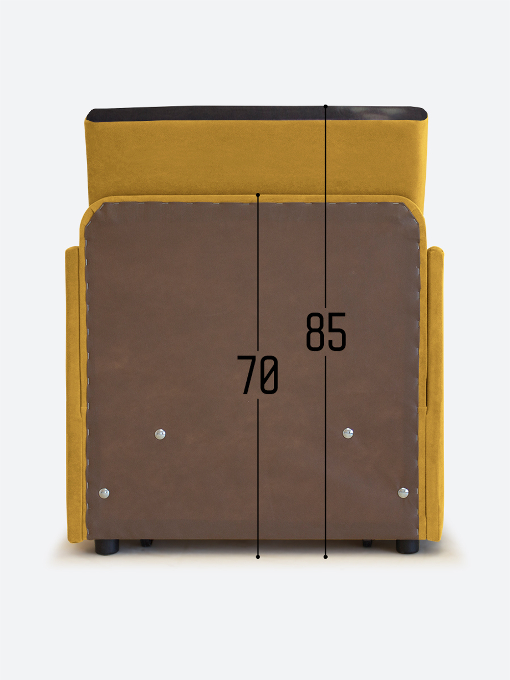 Кресло-кровать "Миник" с подлокотниками Dream Yellow купон Котенок в клубках