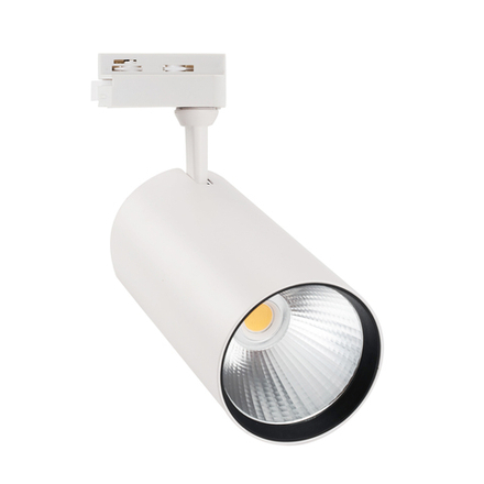 ULB-Q276 40W-4000К WHITE Светильник-прожектор светодиодный трековый. 3800 Лм. Белый свет 4000К. Корпус белый. ТМ Volpe.
