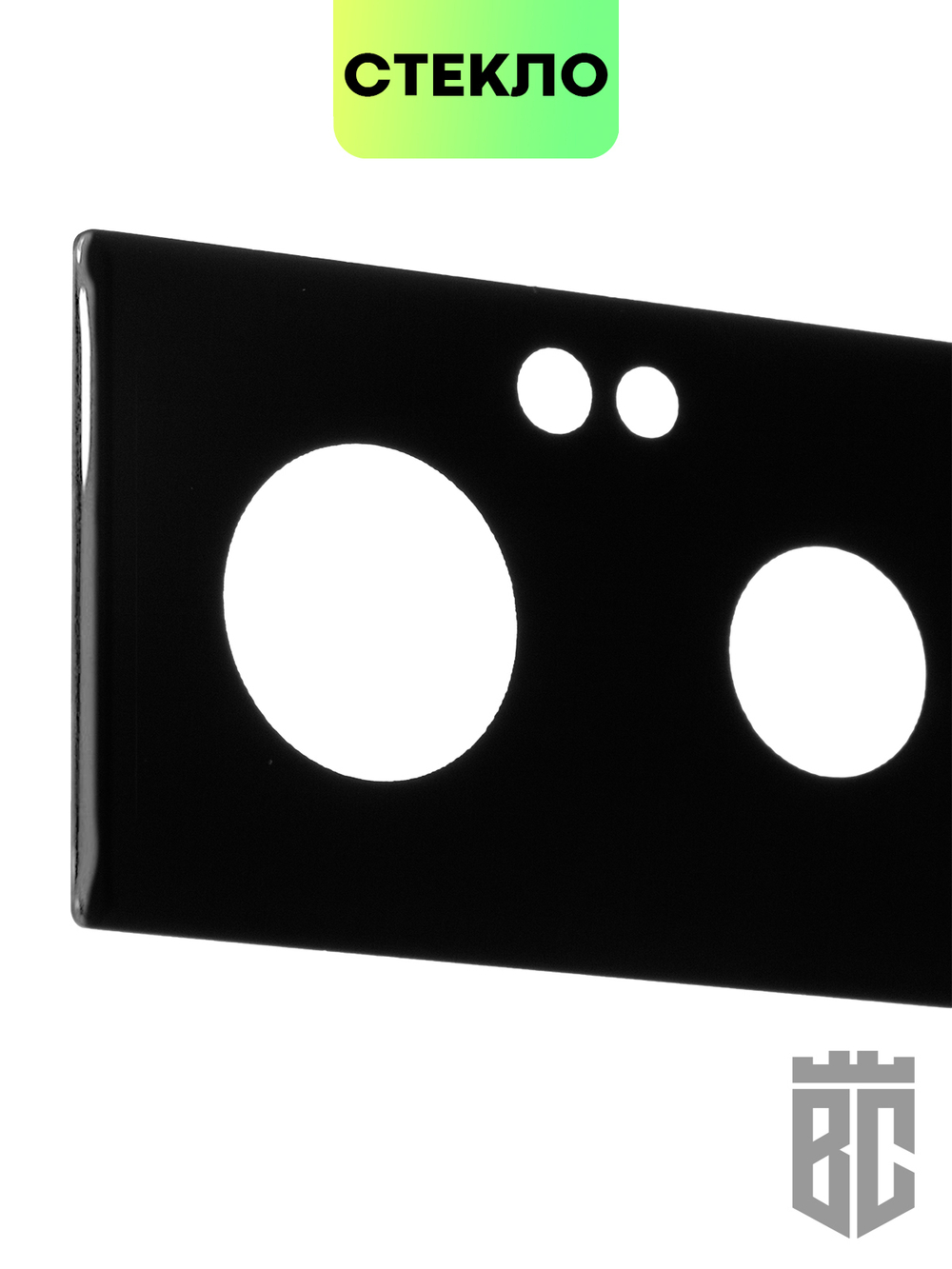 Стекло на камеру BROSCORP для Google Pixel 6 оптом (арт. PIXEL-6-3D-CAM-GLASS-BLACK)