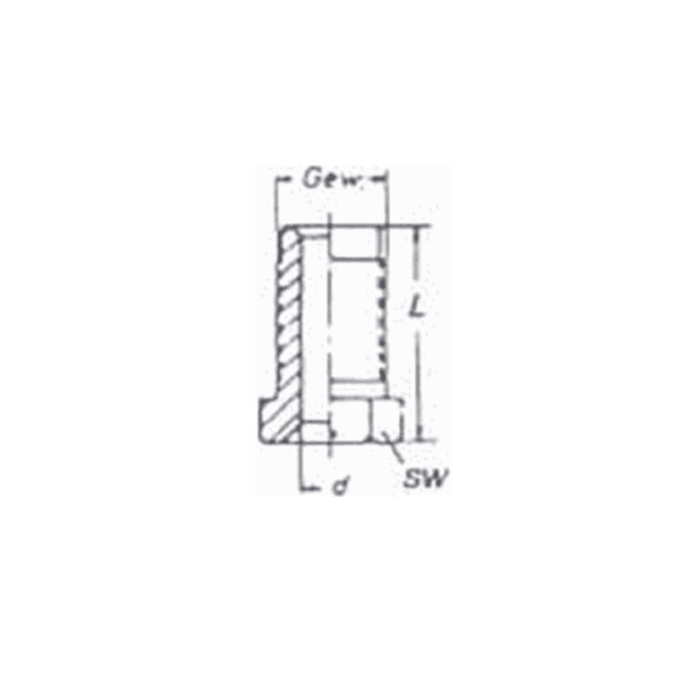 Фитинг для тормозной трубки ввертной M10x1 тип E (90°)