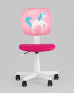 Кресло компьютерное детское ЛОЛО Unicorn, пластик белый