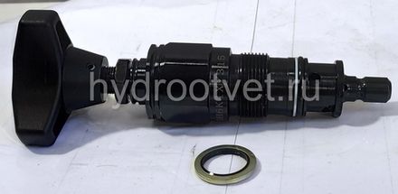 DBDH6K1X/200V - Предохранительный клапан прямого управления Ду6, давление регулировки до 200 бар, тип монтажа - встраиваемый, элемент регулировки H = рукоятка