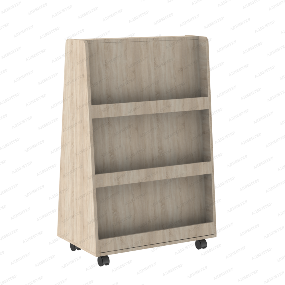 Стеллаж для книг передвижной